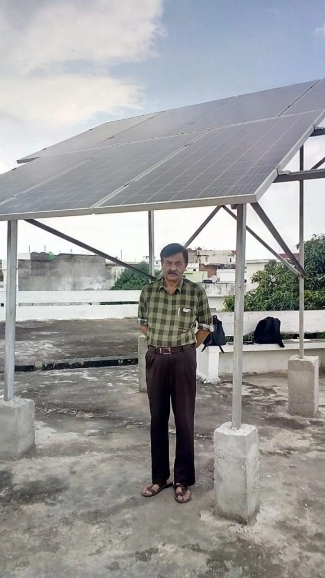 Rooftop solar plant by Vortex Solar, Lucknow