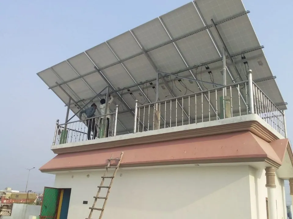 Rooftop solar plant by Vortex Solar, Lucknow