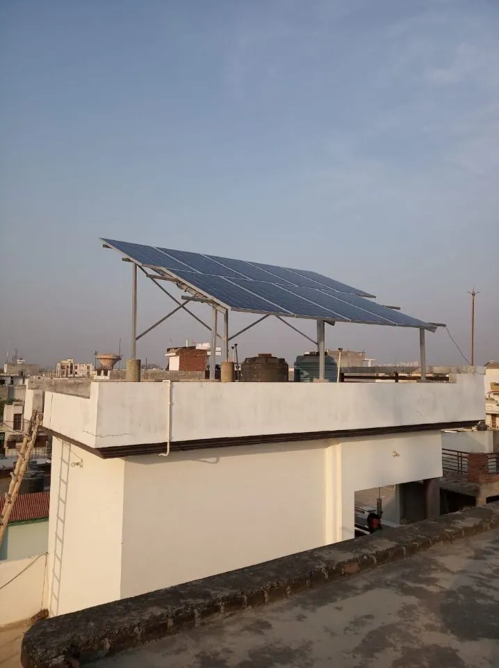 Rooftop solar plant by Vortex Solar, Lucknow