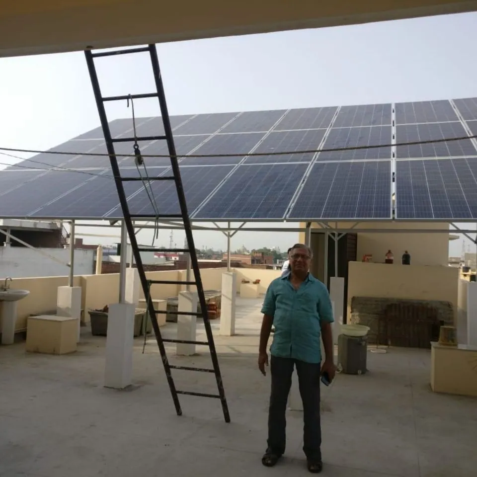 Rooftop solar plant by Vortex Solar, Lucknow