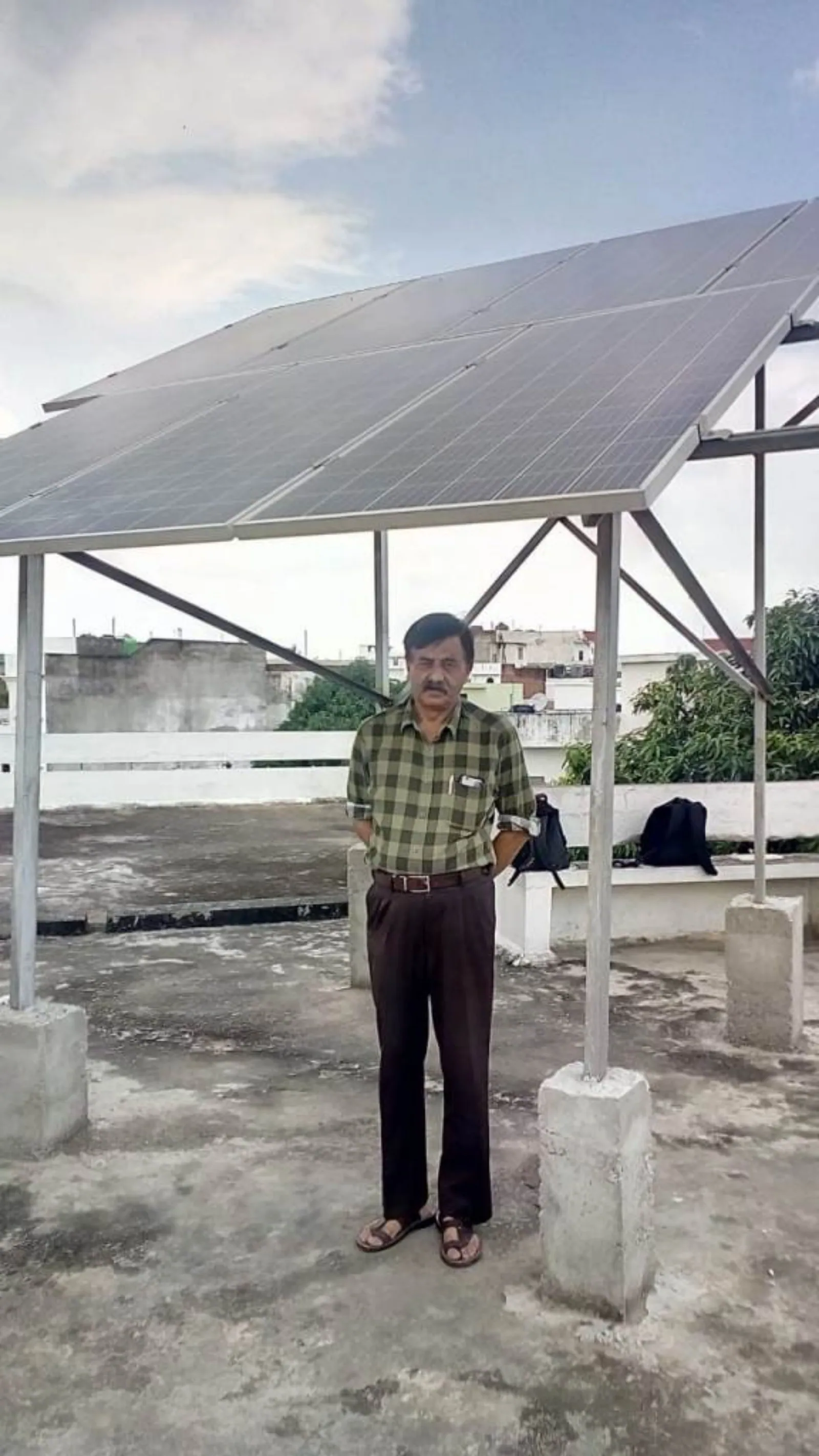 Rooftop solar plant by Vortex Solar, Lucknow
