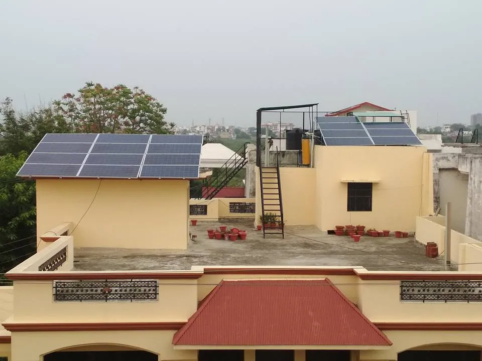 Rooftop solar plant by Vortex Solar, Lucknow