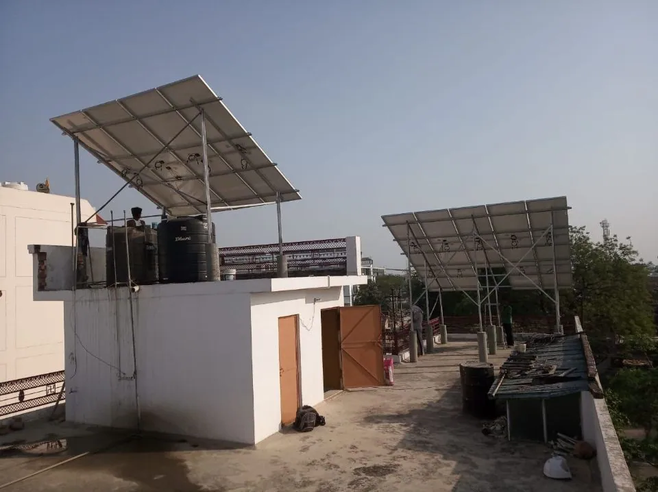 Rooftop solar plant by Vortex Solar, Lucknow