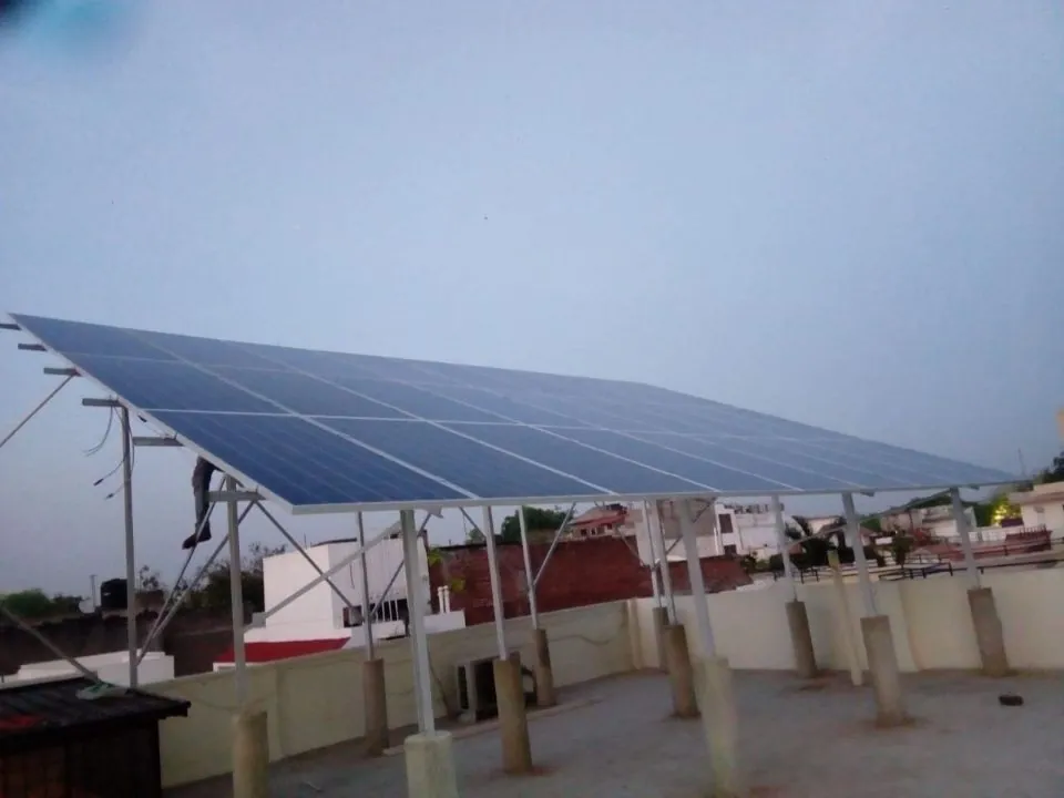Rooftop solar plant by Vortex Solar, Lucknow