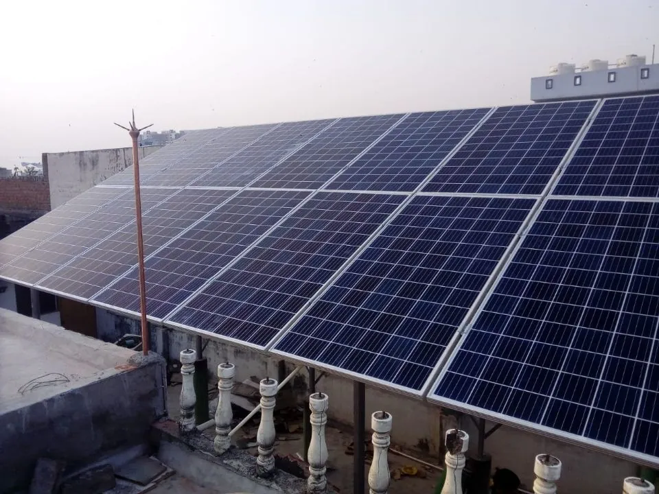 Rooftop solar plant by Vortex Solar, Lucknow