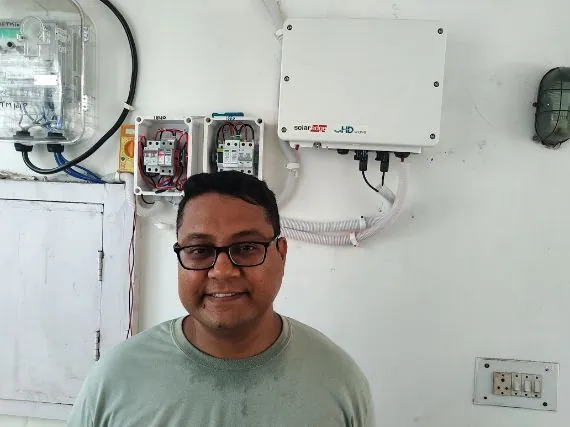 A Vortex Solar customer with their plant