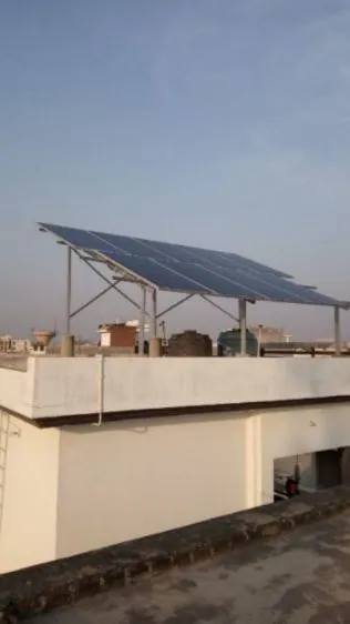 Rooftop solar plant by Vortex Solar, Lucknow
